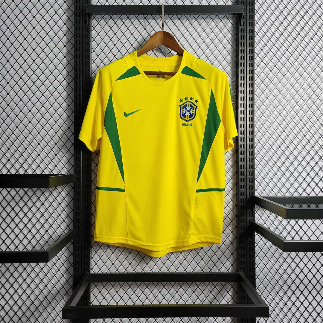 Brazil 2002 Retro Home Shirt